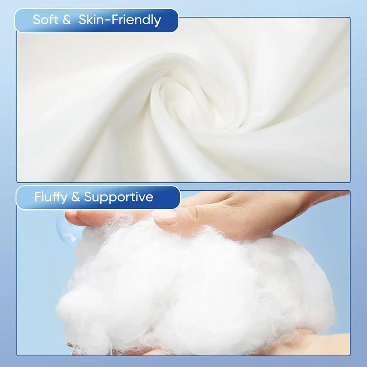 Supportive Down-Alternative Knee Cushion for Side and Back Sleepers | Gentle Leg Support Through the Night | Bed Pillows