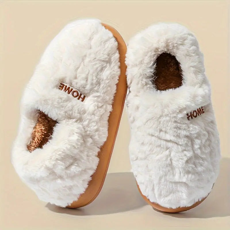Microwavable Heated Slippers with Flaxseed Chambers and Faux Fur | Warm Feet on Chilly Evenings | Heated Slippers