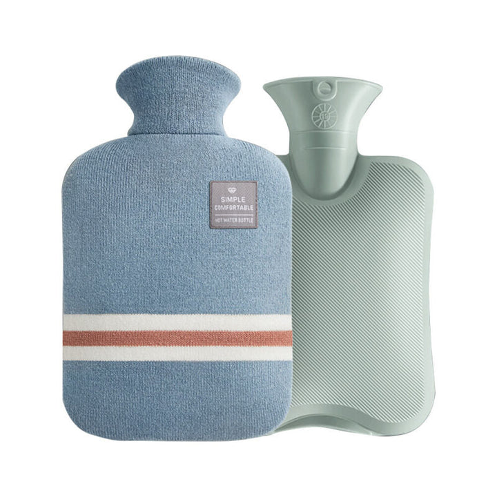 2L Hot and Cold Water Bag with Soft Knitted Cover in Six Colours | Warmth or Chill in a Knitted Cover | Hot Water Bottles