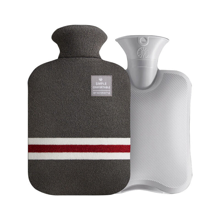 2L Hot and Cold Water Bag with Soft Knitted Cover in Six Colours | Warmth or Chill in a Knitted Cover | Hot Water Bottles