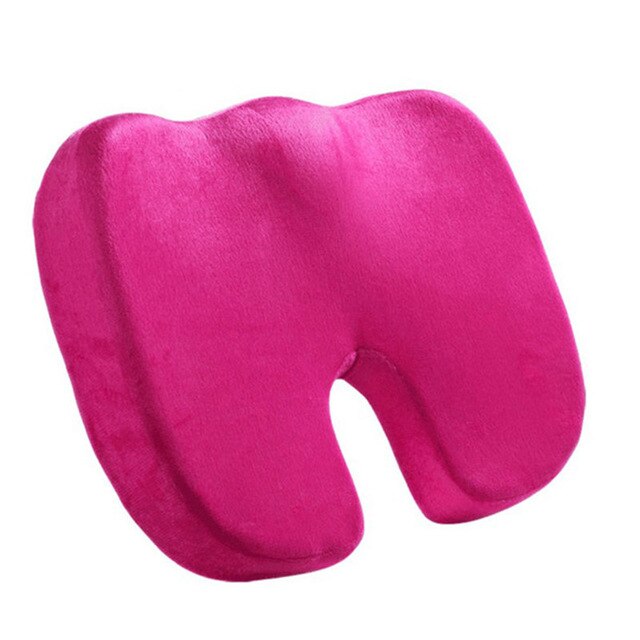Memory Foam Coccyx Cut-Out Seat Cushion for Office, Car and Travel | U-Shaped Cut-Out for Tailbone Comfort | Seat Cushions