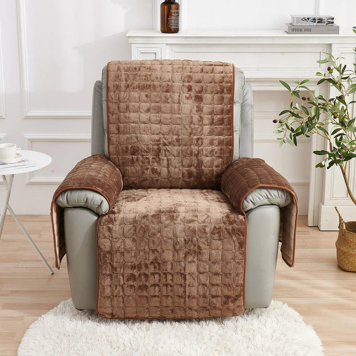 Washable Recliner Chair Slipcover with Elastic Straps for Kids and Pets | Stretch Slipcover for Recliners | Chair Covers