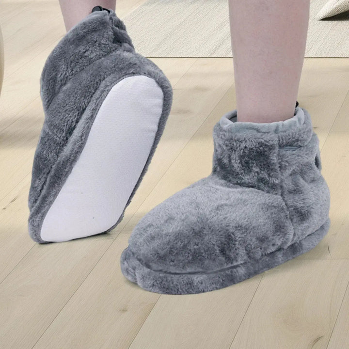 USB Heated Foot Warmer Slippers with Adjustable Heat | Plug-In Warmth for Cold Feet | Foot Warmers