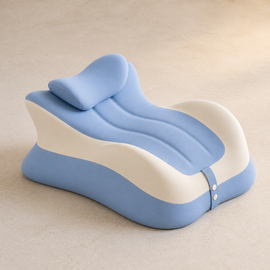 Memory Foam Prone Reading Pillow with Removable Headrest | Face-Down Reading in Comfort | Reading Pillows