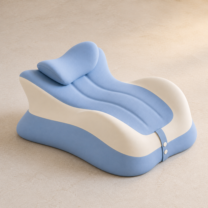 Memory Foam Prone Reading Pillow with Removable Headrest | Face-Down Reading in Comfort | Reading Pillows