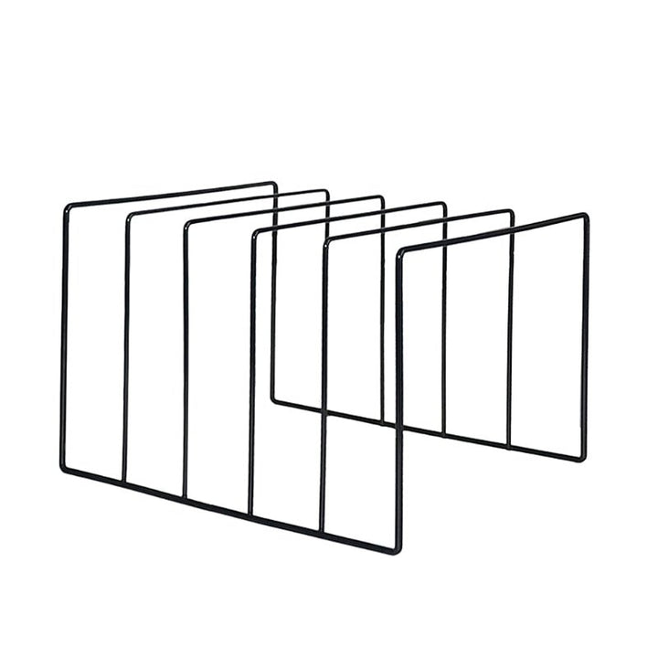 Wrought Iron Triangle Shelf for Books, Magazines and Vinyl Records | Metal Triangle Shelf for Books and LPs | Home Storage